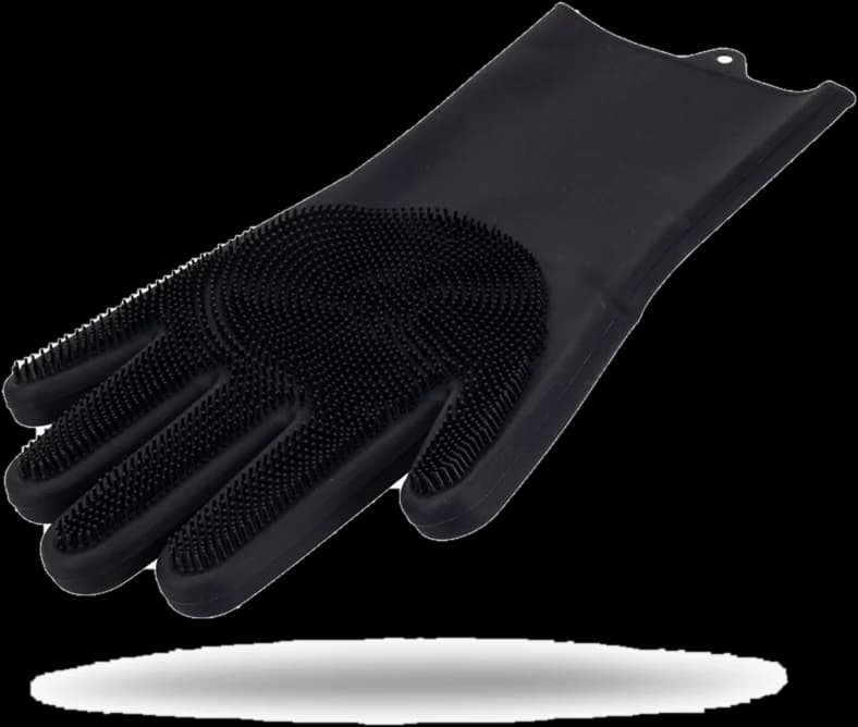 Luvas de silicone com cerdas
