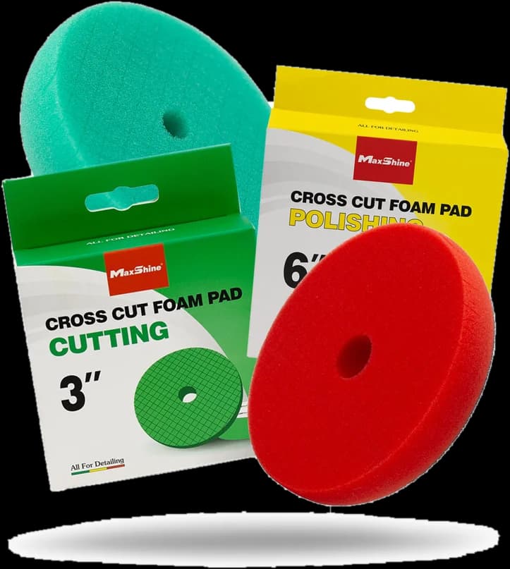 Pad cross-cut vermelho de acabamento