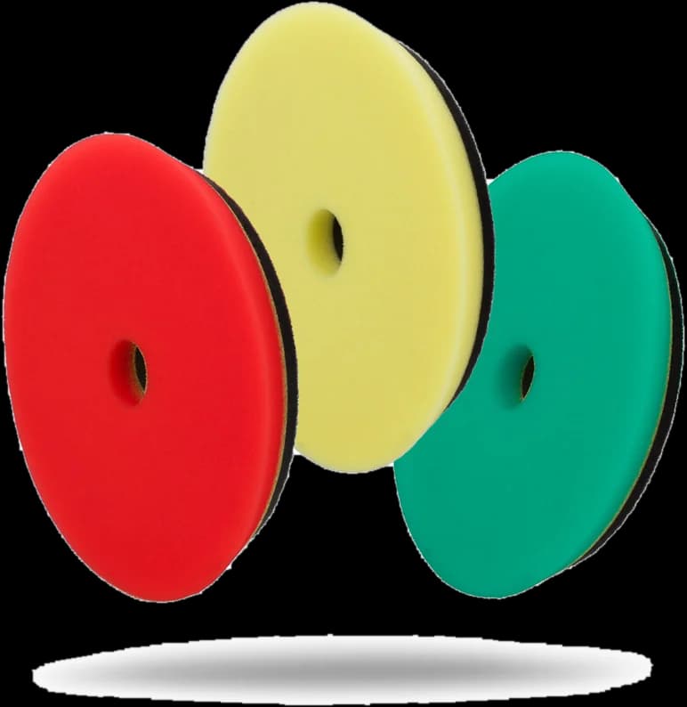 Pads de perfil baixo com borracha 6"