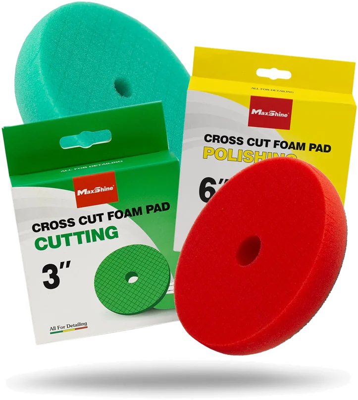 Pad cross-cut vermelho de acabamento