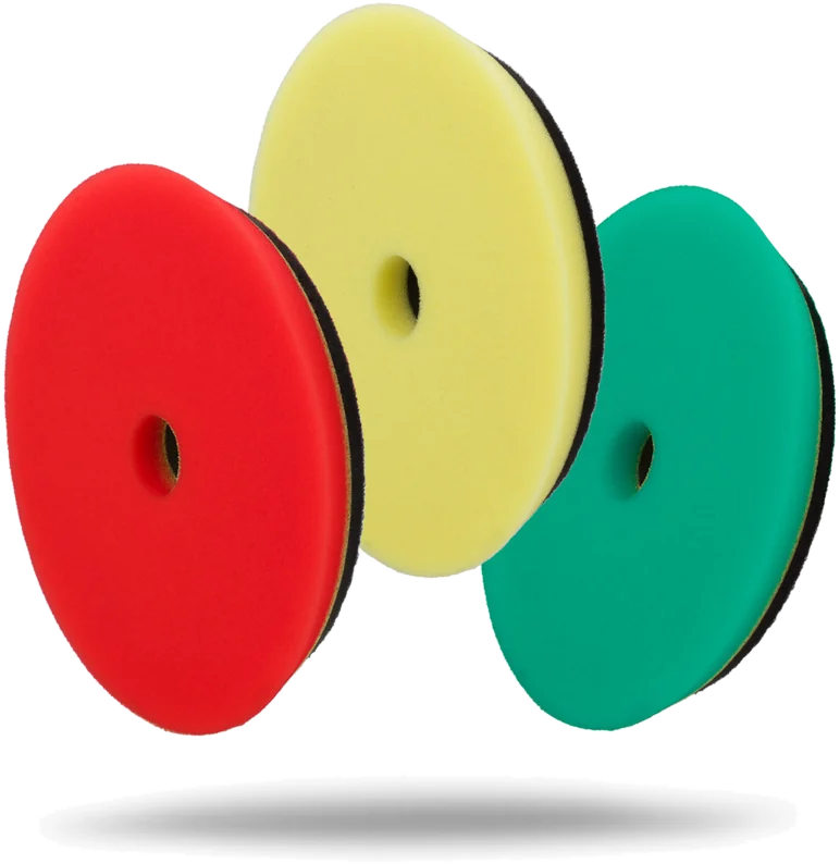 Pads de perfil baixo com borracha 6"